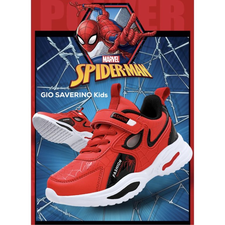 Sepatu Gio Saverino Sneakers Anak Laki-Laki Spider-Man Owen